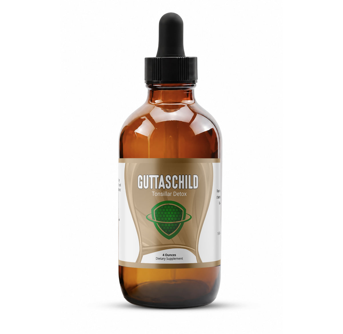 Guttaschild - Tonsil and Adenoid Support supplement bottle for tonsillar detox and immune health.