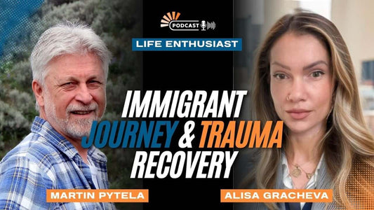 Podcast cover featuring Martin Pytele and Alisa Gracheva discussing Returning Your Nervous System To Wholeness.
