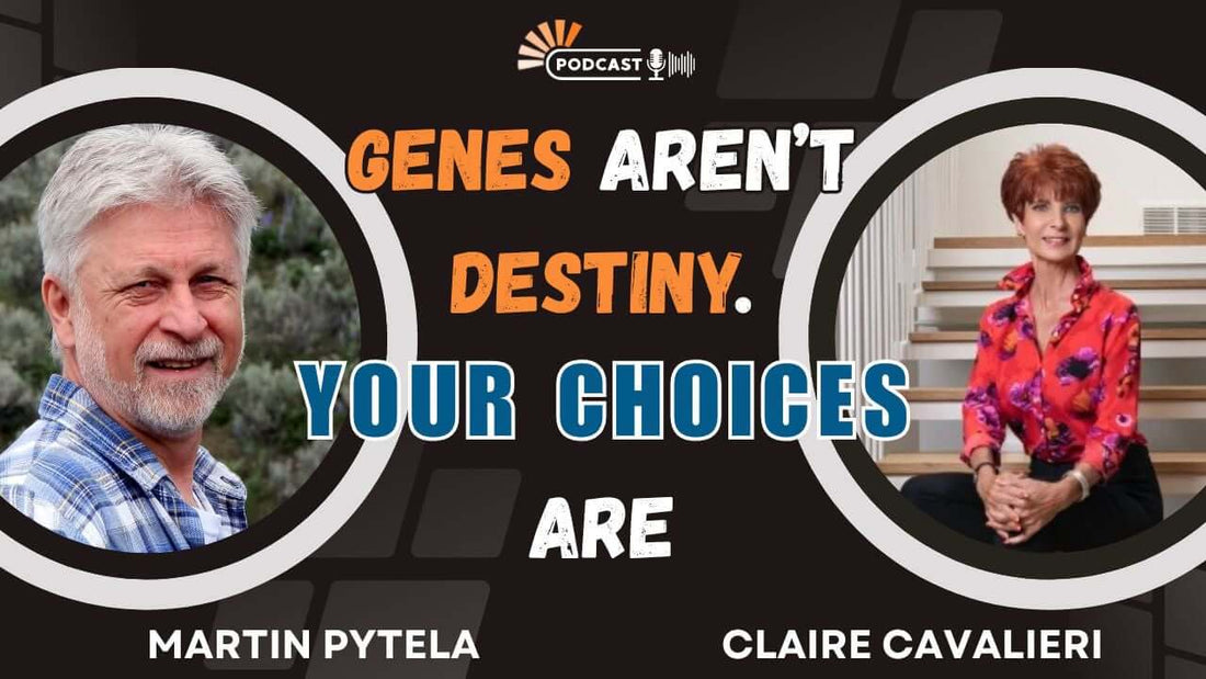 Podcast 523: Aging Is Optional - Lifestyle Shapes Longevity featuring Martin Pytela and Claire Cavalieri.