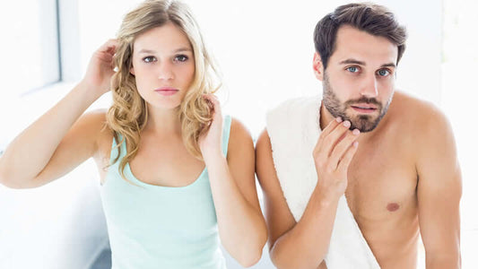 Twilight America: a young couple contemplating beauty and youth in a bright, airy setting.