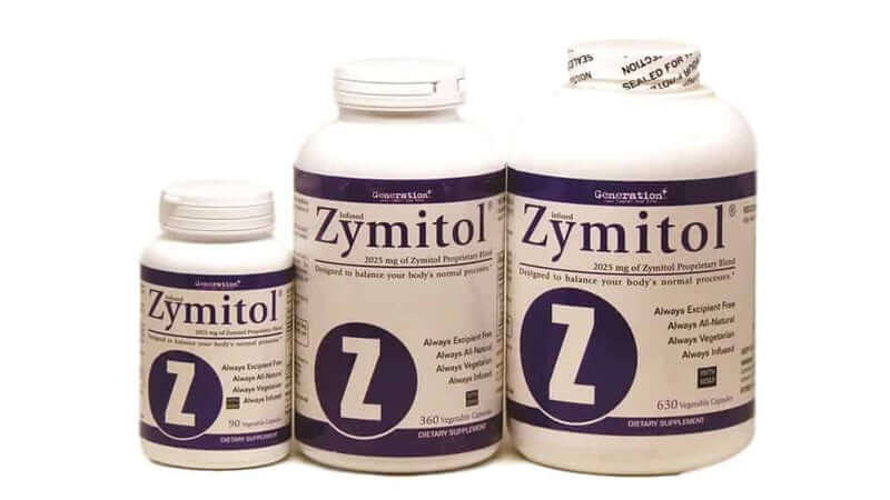 Bottles of Zymitol, highlighting the healing power of proteolytic enzymes in dietary supplements.