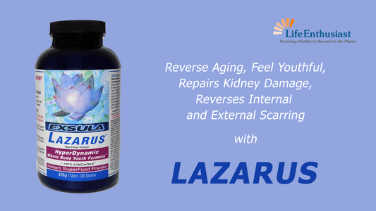 Lazarus supplement for Reverse Aging - Feel Youthful and Repair Damage with benefits for kidney and scars.