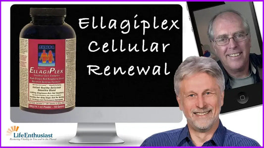 EllagiPlex product featuring cellular renewal benefits and benefits of Ellagitannins for cell health.