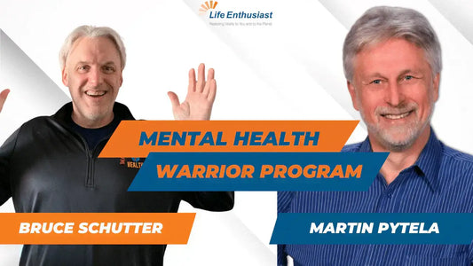 Podcast 488: Mental Health Warrior featuring Bruce Schutter and Martin Pytela discussing wellness.