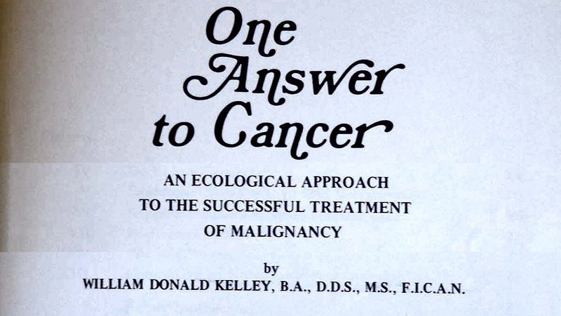 Book: One Answer To Cancer