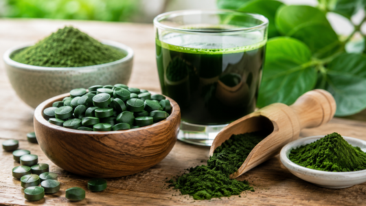 Chlorella powder and supplements for daily nutrition
