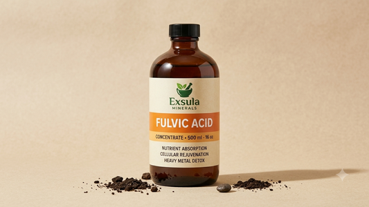 Fulvic minerals supplement supporting nutrient absorption and overall wellness