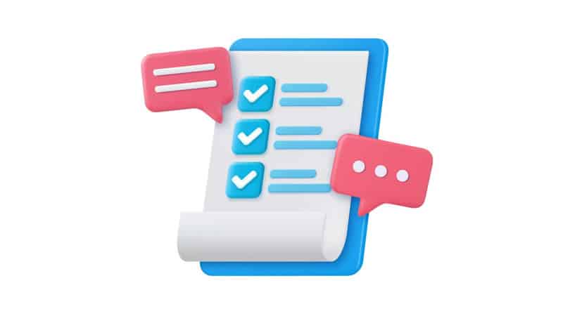 Magnesium Awareness Gallup Poll checklist and feedback icons illustration.