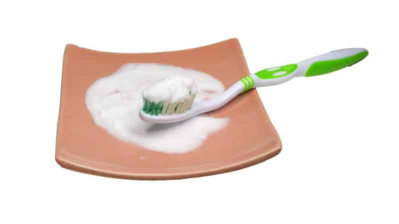 Plain Soap Teeth Brushing