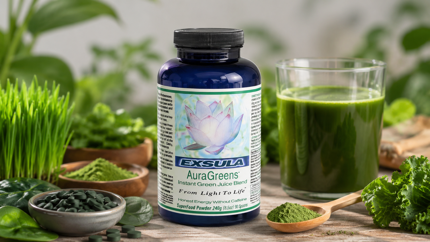 Superfood powder vs greens powder wellness blend with greens drink 