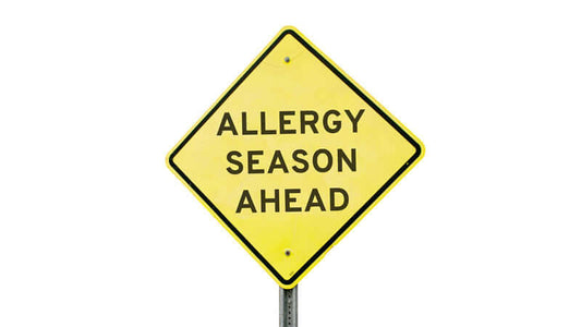 Caution sign indicating Allergy Season Ahead, highlighting the arrival of Allergy Season Relief.
