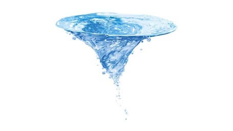 Vortex-belebtes (energetisiertes) Wasser