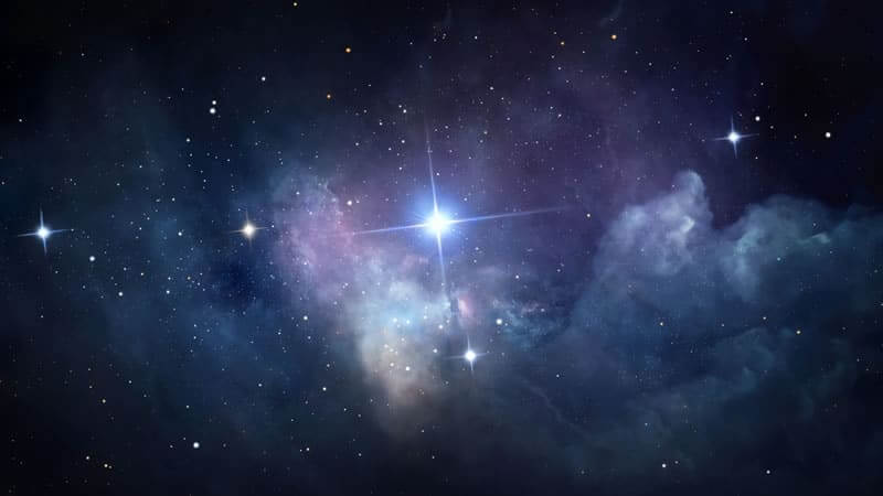A cosmic scene featuring stars and nebulas, representing themes in The Star Chamber.