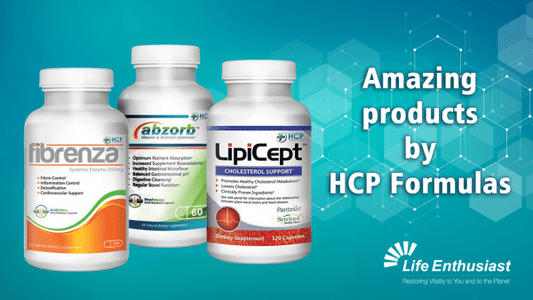 Amazing products by HCP Formulas including Fibrenza, Abzorb, and LipiCept.