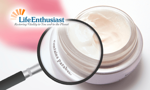 What's In Your Face Cream? A magnified view of a face cream jar showing ingredients.