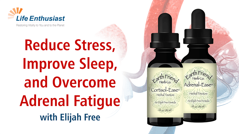 Cortisol-Ease and Adrenal-Ease herbal tinctures for stress relief and improved sleep.