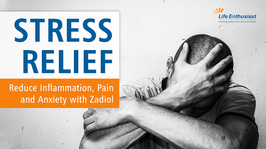 Stress relief image highlighting Zadiol reduces effects of stress in managing inflammation and anxiety.