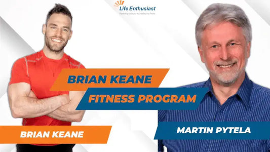 Image of Brian Keane and Martin Pytela promoting the Brian Keane Fitness Program.