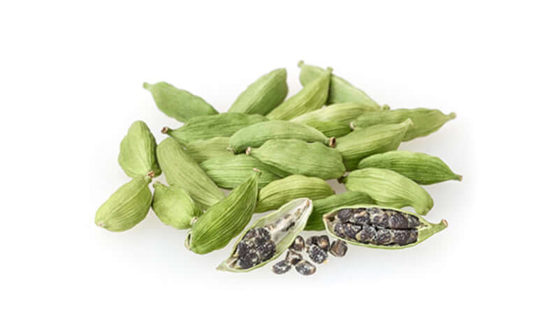 Fresh cardamom pods and seeds showcasing the unique flavor and aroma of cardamom.