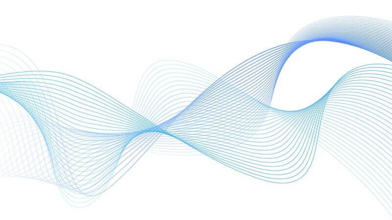 Abstract blue wave patterns representing the concept of Water as a Communicator.