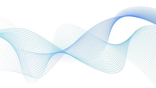 Abstract blue wave patterns representing the concept of Water as a Communicator.