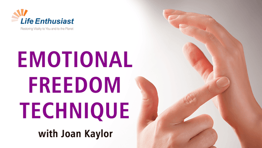 EMOTIONAL FREEDOM TECHNIQUE with Joan Kaylor, hands demonstrating tapping technique to promote emotional healing.