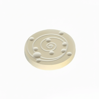 Ceramic magnetic disc EMF Protection Device designed to neutralize geopathic radiation and electromagnetic fields.
