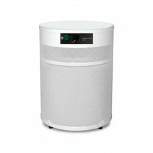 white air purifier shaped like a cylinder with black wheels, Airpura R400 Air Purifier on white background