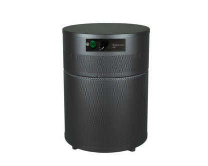 Black air purifier on a white background