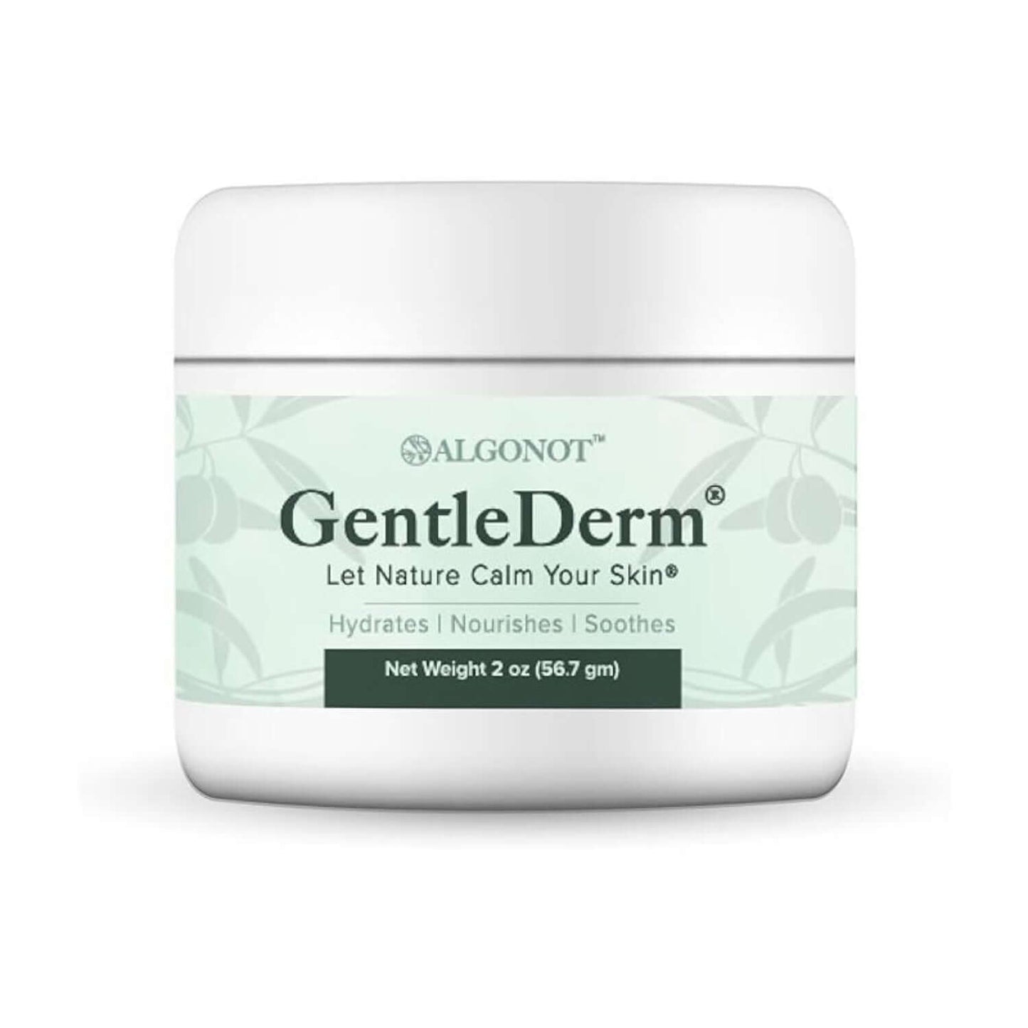 GentleDerm - Antioxidant Sensitive Skin Moisturizer in a 2 oz jar for hydration and soothing sensitive skin.