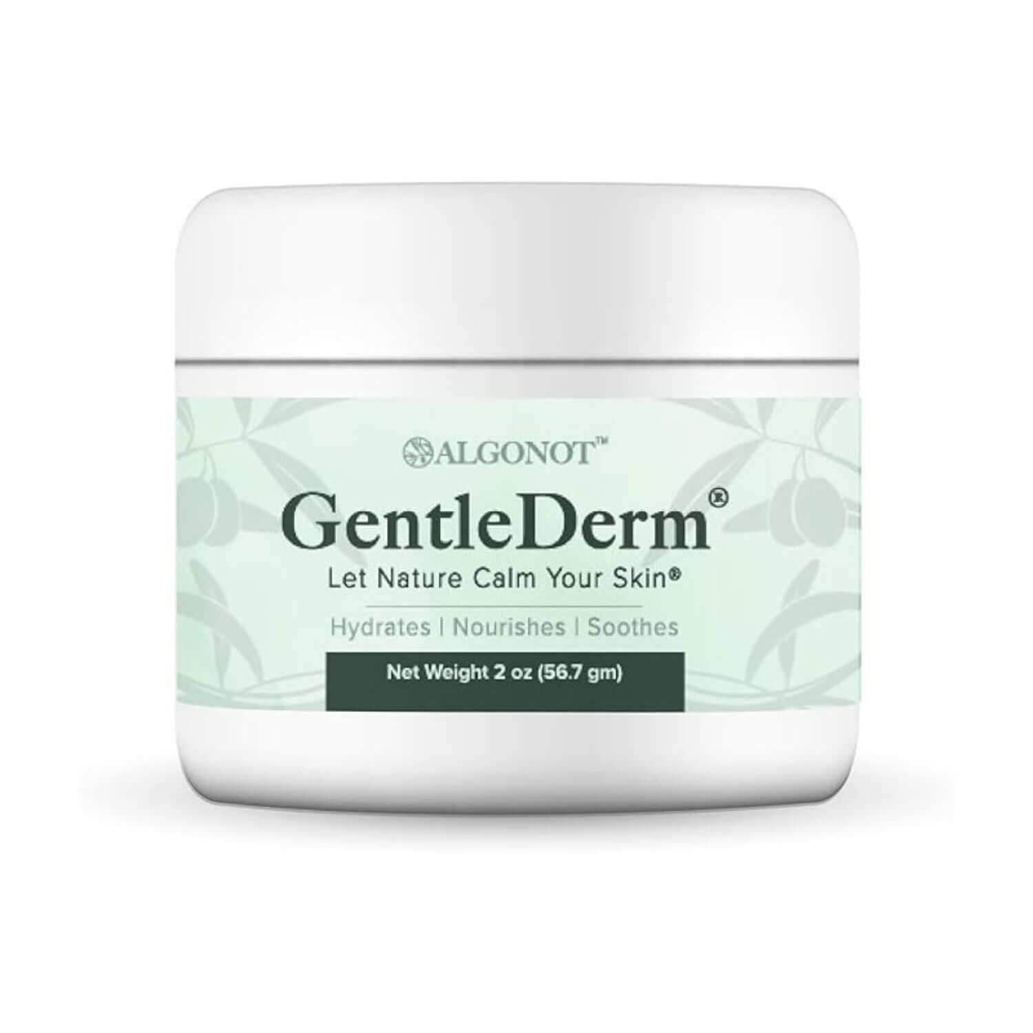 GentleDerm - Antioxidant Sensitive Skin Moisturizer in a 2 oz jar for hydration and soothing sensitive skin.
