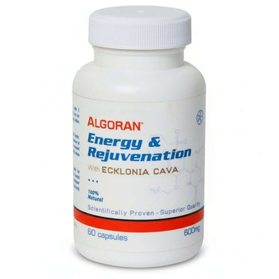 Algoran Energy and Rejuvenation with Ecklonia Cava Extract Capsules, 60 capsules for energy and wellness.