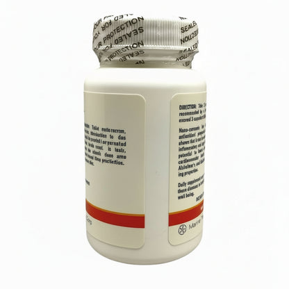 Bottle of Algoran Inner-Health containing Nano Curcumin and Ecklonia Cava Capsules for internal wellness support.