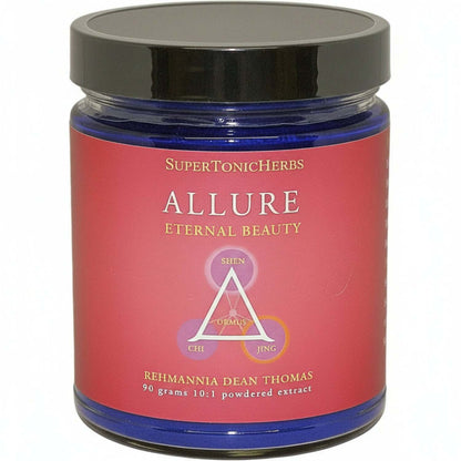 SuperTonicHerbs Allure jar for Chinese Herbs for Radiant Skin, eternal beauty powdered extract.