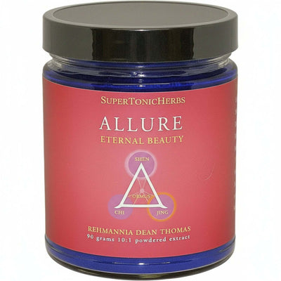 SuperTonicHerbs Allure jar for Chinese Herbs for Radiant Skin, eternal beauty powdered extract.