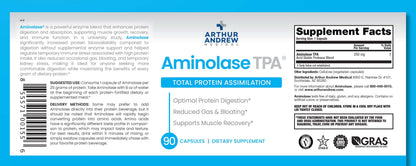 Acid Stable Proteolytic Enzyme Supplement Aminolase label
