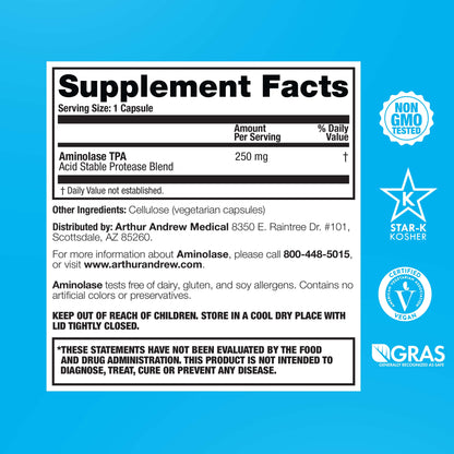 Acid Stable Proteolytic Enzyme Supplement Supplement Facts