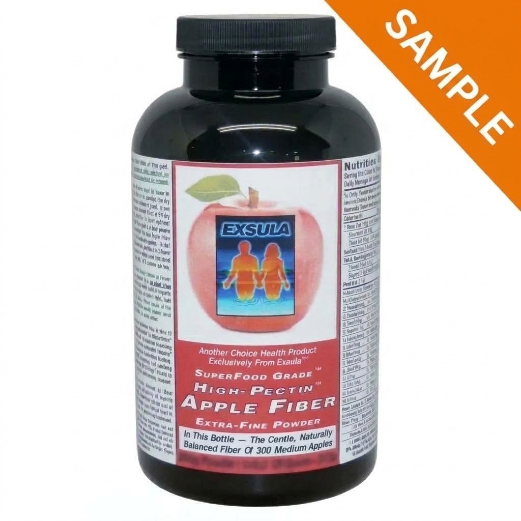 Exsula Apple Fiber Bottle with white Background
