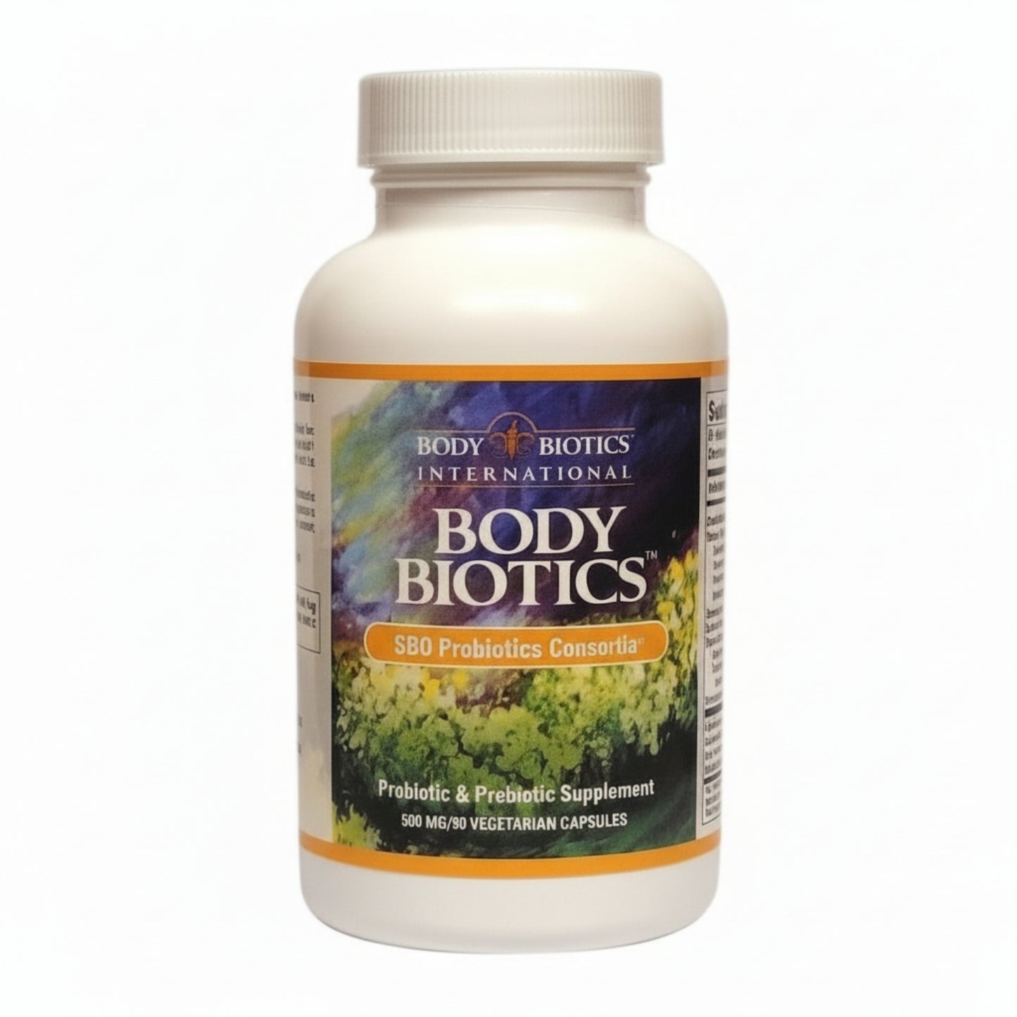 Body Biotics supplement bottle on a white background
