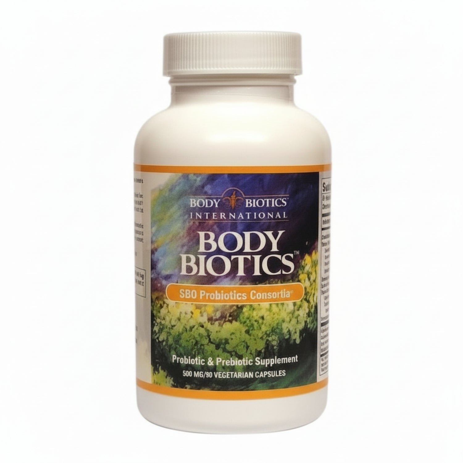 Body Biotics supplement bottle on a white background