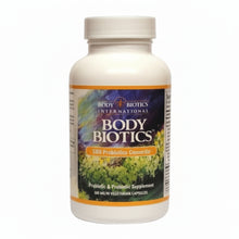 Body Biotics supplement bottle on a white background
