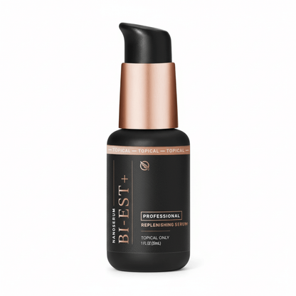 Bi-Est + Bioidentical Estrogen Cream professional-grade topical serum bottle