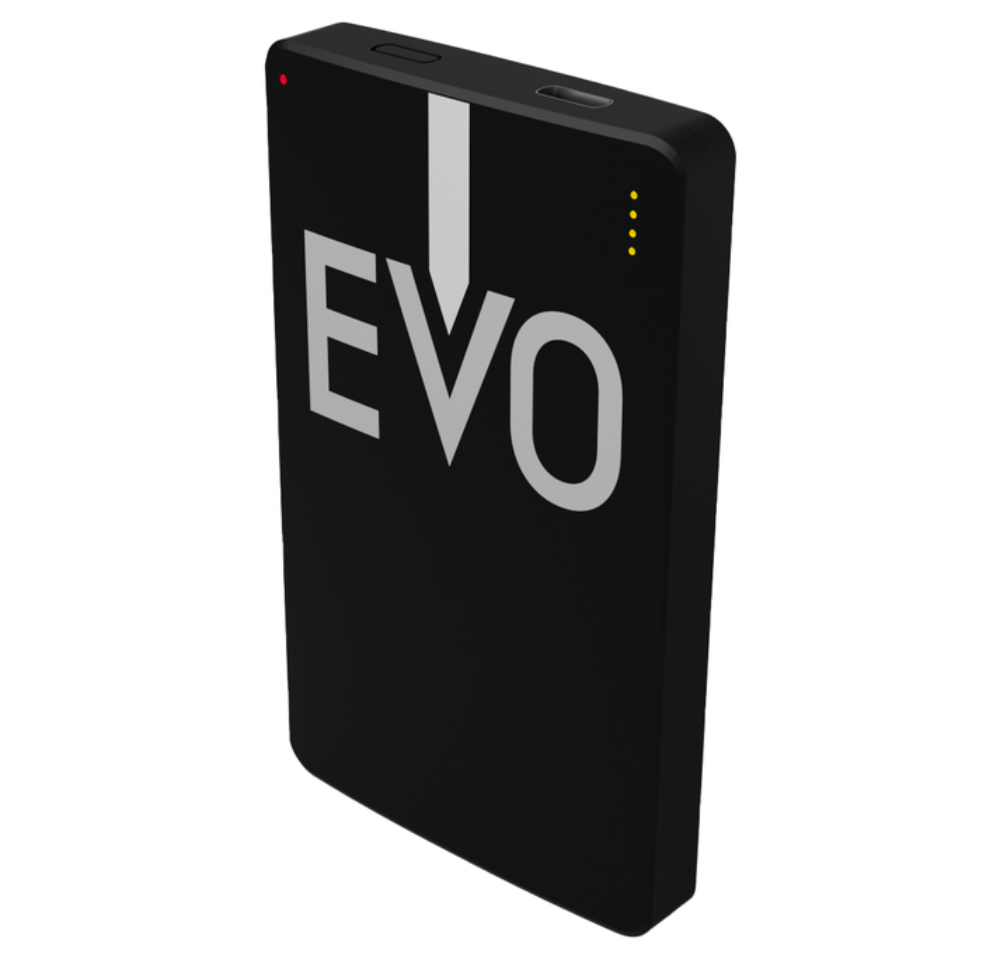 EVO Portable with 'EVO' branding on a white background