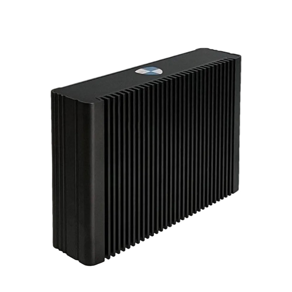 U2 Premium Ultra Black electronic device with a ribbed surface on a white background