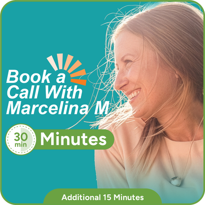 Book a Call With Marcelina M - 30 Minutes Session with Additional 15 Minutes Free