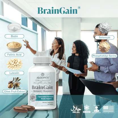 BrainGain - Liposomal Flavonoid Brain Support