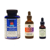 Bundle of Supplements to Strengthen Resilience including Strata-Flora, Biome Magic, and Earth Friendly Immunagen.