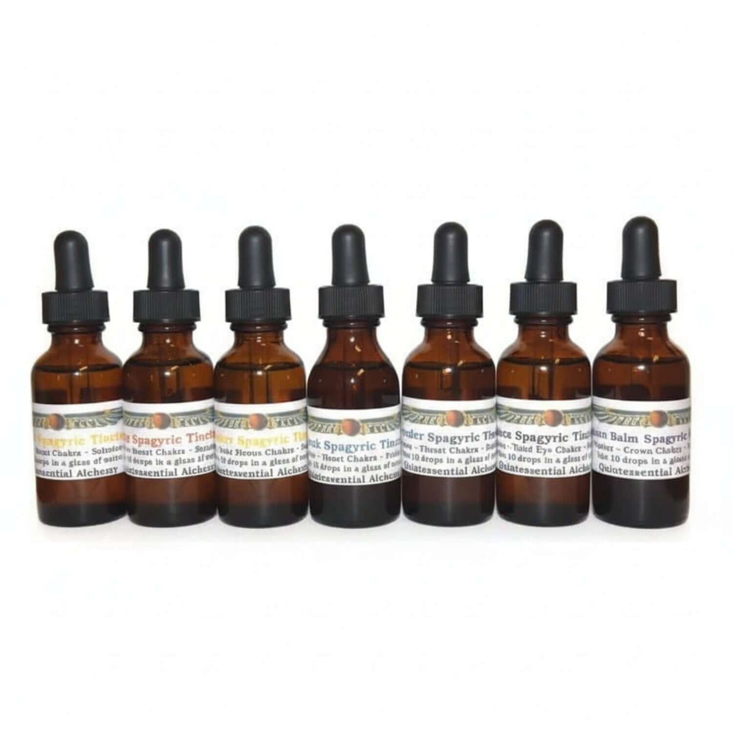 Spagyric Herbal Alchemical and Mineral Tincture Support bundle.