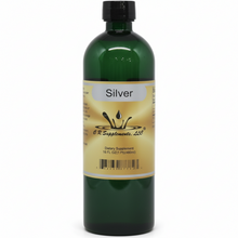 Green bottle of Silver with a yellow label on a white background