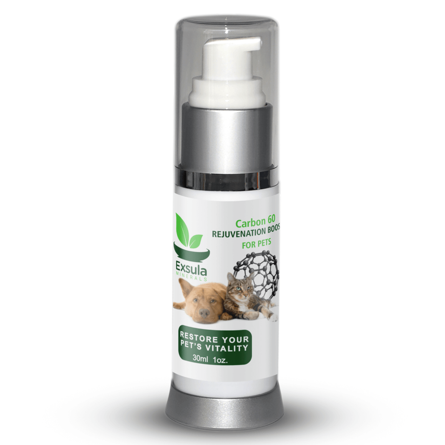Carbon 60 Rejuvenation Booster for Pets, pet rejuvenation supplement to restore pets' vitality.